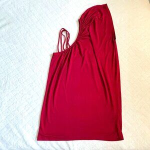 Jewels clothing, Size M, Maroon, One Side Spaghetti Strap Sleeveless Tank Tops